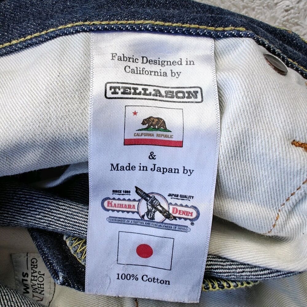 Tellason Dark Blue Straight Men Jeans - Picture 9 of 14